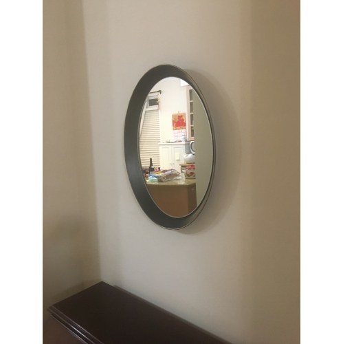 Wall Mirror - Oval metal decorative mirror medium