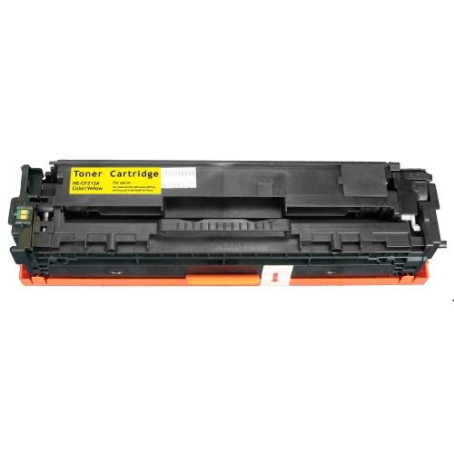 1PK CE322A Yellow Toner Cartridge Compatible for HP 128A Color Laserjet Printer CE321A/CE322A/CE323A
