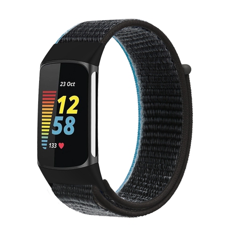 NAVOR  Compatible With Fitbit Charge 5 Adjustable Band, Nylon Loop Replacement Strap Wristband for Men & Womensmall Size In Multicolor