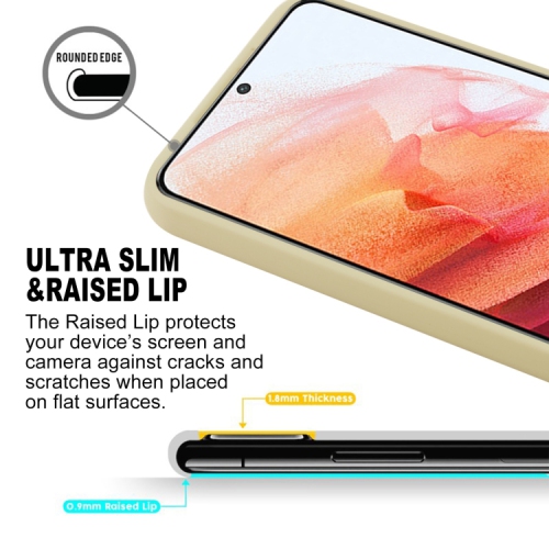 TopSave Goospery Pearl Jelly Slim Thin Rubber Case For Samsung Galaxy S22, Gold