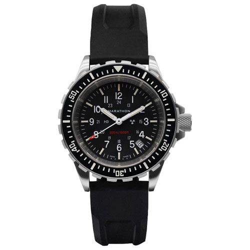 Marathon Search & Rescue Diver Quartz 41mm Watch - Black | Best Buy Canada