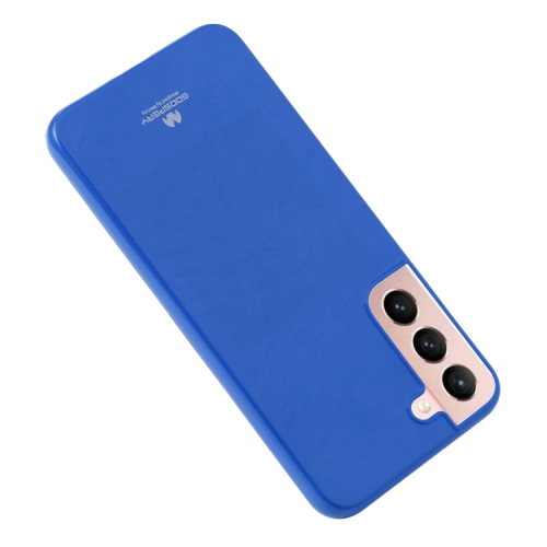 TopSave Goospery Pearl Jelly Slim Thin Rubber Case For Samsung Galaxy S22 Plus, Blue