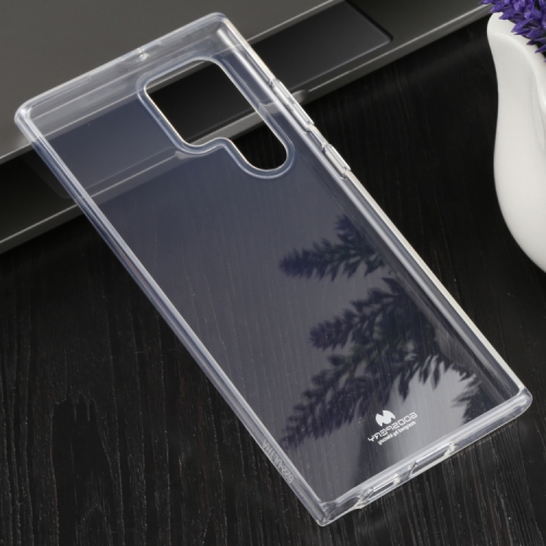 TopSave Goospery Pearl Jelly Slim Thin Rubber Case For Samsung Galaxy S22 Ultra, Clear