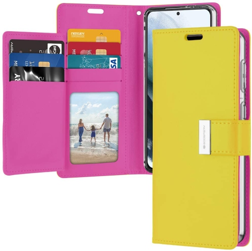 TopSave Goospery Rich Diary [ID/Card & Cash Slots] Premium PU Leather Wallet Case [Magnetic Closure] Folio Wallet Flip For Samsung Galaxy S22 Ultra,