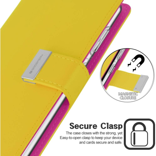 TopSave Goospery Rich Diary [ID/Card & Cash Slots] Premium PU Leather Wallet Case [Magnetic Closure] Folio Wallet Flip For Samsung Galaxy S22 Ultra,