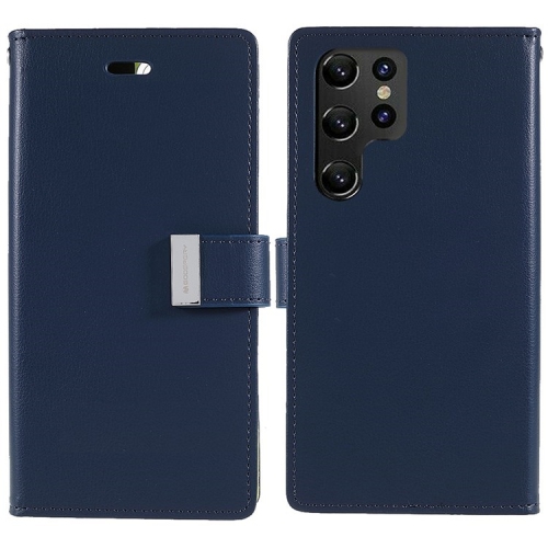 TopSave Goospery Rich Diary [ID/Card & Cash Slots] Premium PU Leather Wallet Case [Magnetic Closure] Folio Wallet Flip For Samsung Galaxy S22 Ultra,