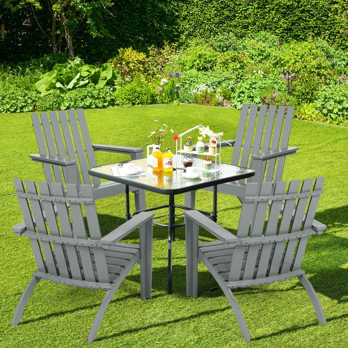 Marque Costway Chaise/Fauteuil en Bois d’Acacia Durable Extérieur Jardin Patio Cour