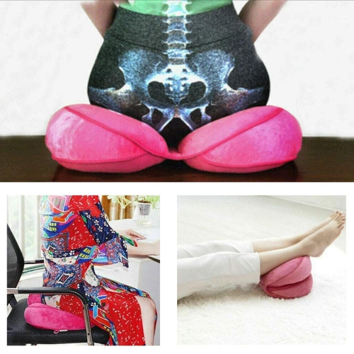 Dual Comfort Cushion Lift Hips Up Seat Pad Cushion, Lift Hips Up Seat Cushion, Folding Orthopedic Memory Foam Support Cushion for Sciatica