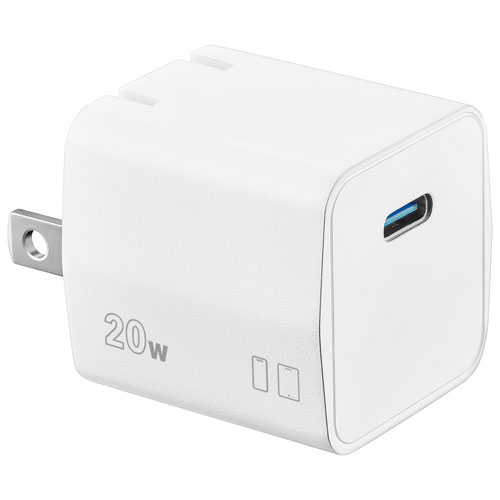 Image 1 of 7.. Insignia 20W USB-C Wall Charger - White