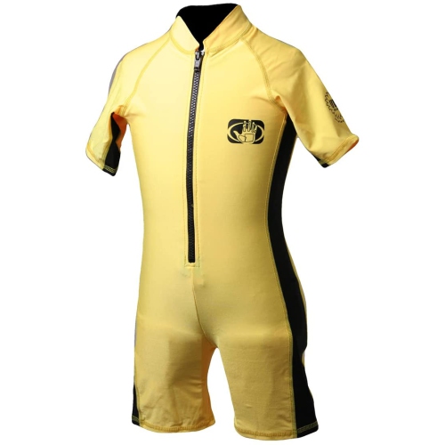 Childs Shorty Wetsuit, 8oz Lycra Spring Short Sleeves Wet Suits Front Zip - Large