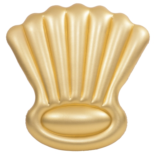 POOL CENTRAL  6' Inflatable Golden Shell Swimming Pool Float