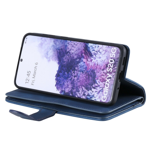 WillCase Wallet Leather Magnetic Case Shockproof Leather Zipper Flip Cover Credit Card Holder for Samsung Galaxy S22 Ultra - Free Shipping