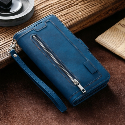 WillCase Wallet Leather Magnetic Case Shockproof Leather Zipper Flip Cover Credit Card Holder for Samsung Galaxy S22 Ultra - Free Shipping