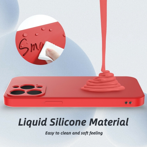 Kelvin Soft Silicone Case Rubber Bumper Case with Anti-Slip Microfiber Lining Back Shockproof Full-Body Protective Cover Case for iPhone 13 - Free