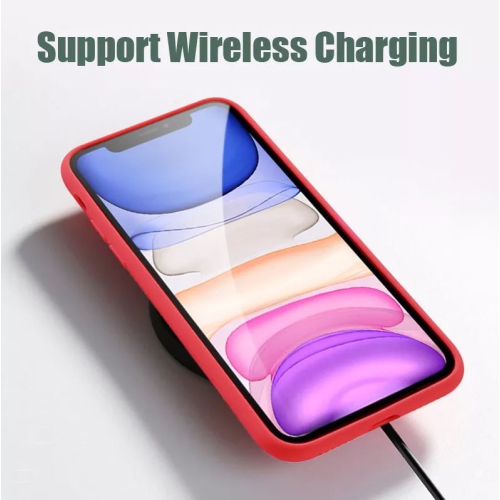 Kelvin Soft Silicone Case Rubber Bumper Case with Anti-Slip Microfiber Lining Back Shockproof Full-Body Protective Cover Case for iPhone 13 - Free