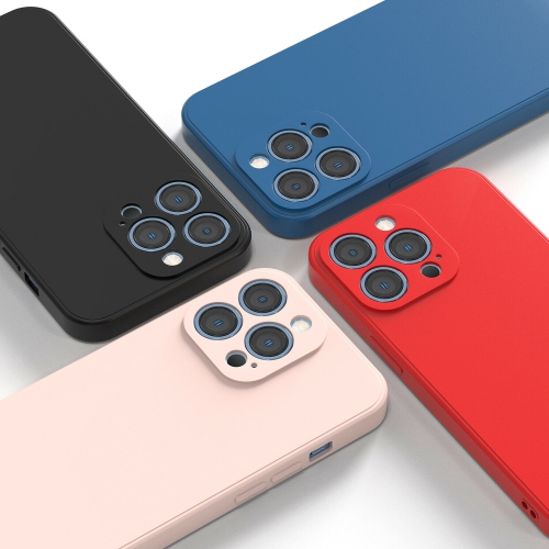 Kelvin Soft Silicone Case Rubber Bumper Case with Anti-Slip Microfiber Lining Back Shockproof Full-Body Protective Cover Case for iPhone 13 - Free