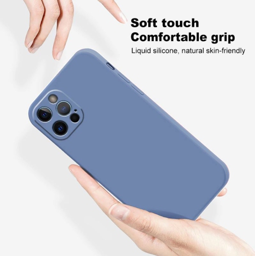 Kelvin Soft Silicone Case Rubber Bumper Case with Anti-Slip Microfiber Lining Back Shockproof Full-Body Protective Cover Case for iPhone 13 - Free