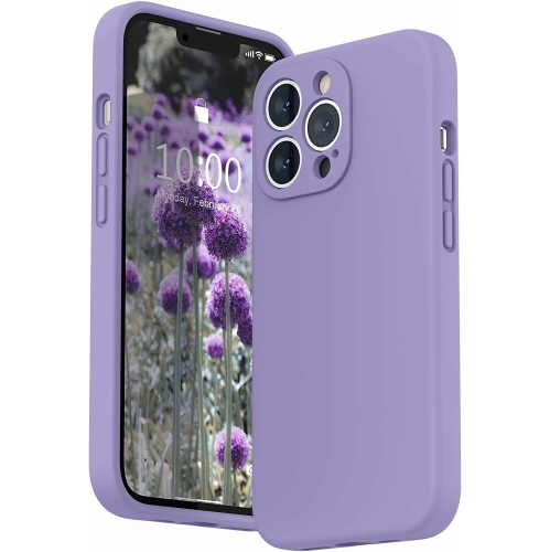 KELVIN  Soft Silicone Case Rubber Bumper Case w Anti-Slip Microfiber Lining Back Shockproof Full-Body Protective Cover Case for Iphone 12 Pro Max