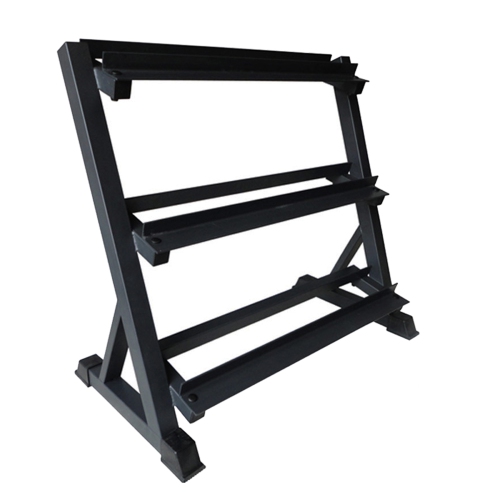 Support D'haltères à 3 Niveaux Rangement Multi-Niveaux