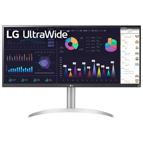 LG UltraWide 34" FHD 100Hz 5ms GTG LED IPS FreeSync Gaming Monitor - White - Only at Best Buy