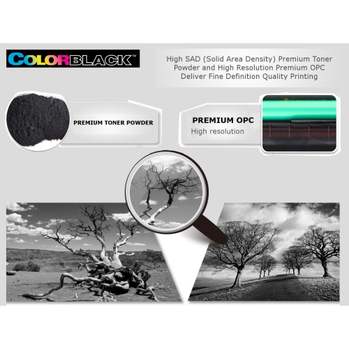 COLORBLACK® TB221DRB Premium Remanufactured Brother DR221CL DR281CL DR221 BK Image Drum BLACK. Page yield based on ISO19798 standard: 15000