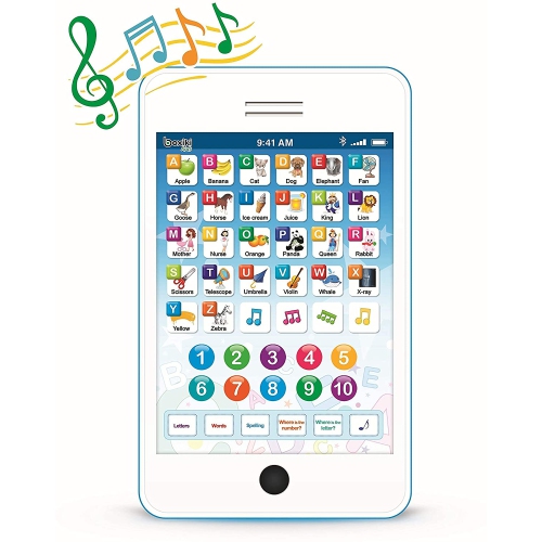ISTAR  Learning Pad Fun Phone With 6 Toddler Learning Games Kids. Touch And Learn Interactive Tablet for Learning Numbers, Abc And Spelling