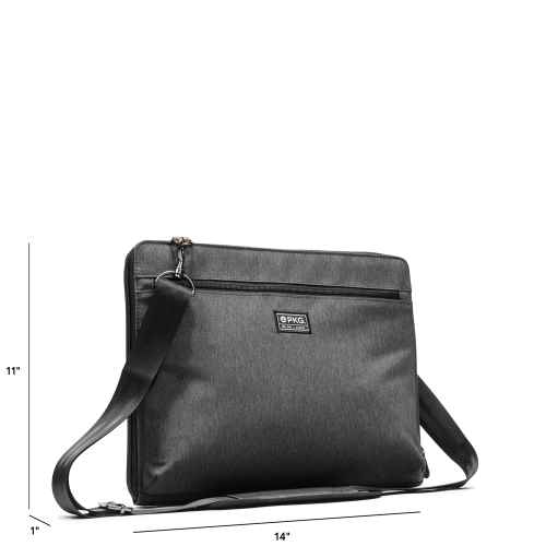 PKG Wellington 10L Accordion Multi Compartment Messenger. 16" Laptop.