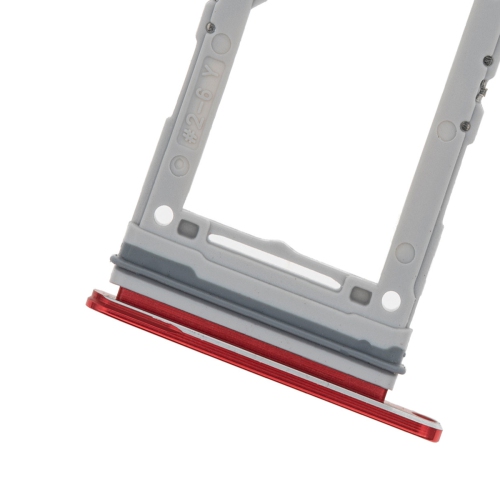Replacement Nano Sim Card + Micro SD Card Tray For Samsung Galaxy S20 / S20+ Plus / S20 Ultra - Cosmic Red