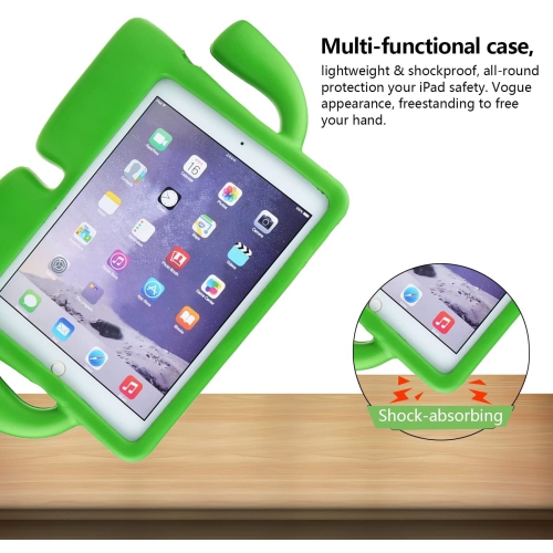 TopSave 3D Cute Cartoon Protection Shock Proof Drop-Proof Kids Case Cover for iPad Mini 1/2/3/4/5, Green
