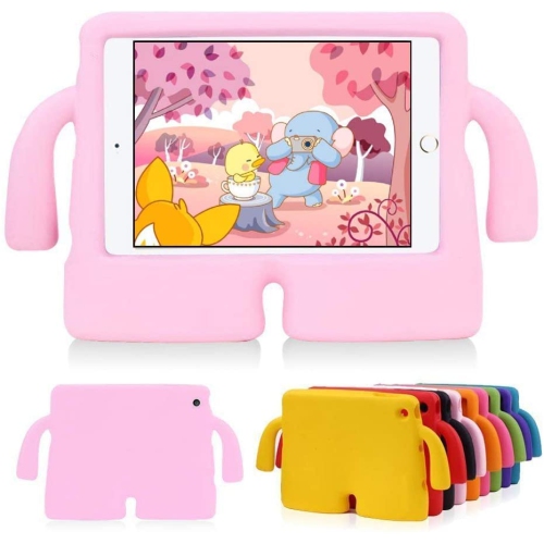 CC  Topsave 3D Cute Cartoon Protection Shock Proof Drop-Proof Kids Case Cover for Ipad Air1/air2/pro9.7/new2017), Baby In Pink