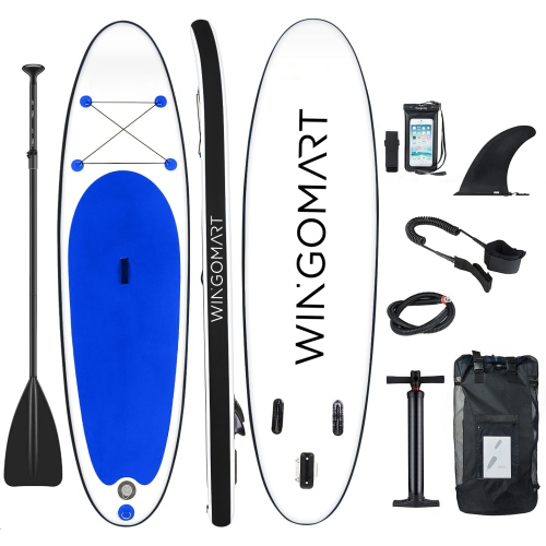 planche à pagaie gonflable w/ Premium SUP Accessories & Carry Bag | paddle board gonflable, Non-Slip Deck |Youth & Adult up to 140 kg, 285cm SUP stan