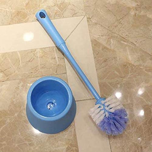 Toilet Brush and Holder, Compact Size Toilet Bowl Brush Small Size Plastic Holder Easy to Hide, Space Saving for Storage, Drip-Proof, Easy to
