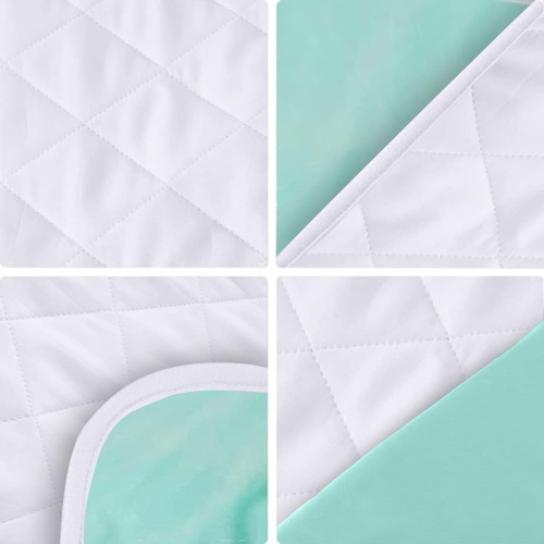 Waterproof Bed Pads Absorbent Pads Washable Green Large Size  for Incontinence, Non Slip Bed Pads (52x34), Pee Pads Durable Underpads,  Reusable Waterproof Pad Protector for Adults, Kids, Pets : Health 