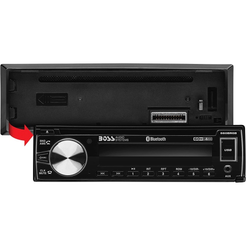 Boss 560BRGB récepteur multimédia simple DIN avec Bluetooth