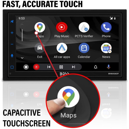 BOSS Audio BV800ACP Double DIN Bluetooth Touchscreen Vehicle Multimedia Player