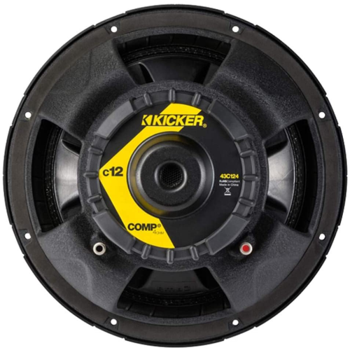 Kicker 43C124 12" 300W 4-Ohm COMP Series Car Audio Sub Subwoofer C12