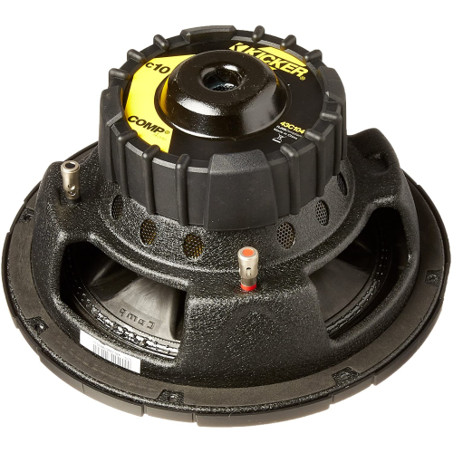 Haut-parleur d’extrêmes graves 4 ohms 10 po 43C104 Comp. Po 300 W SVC de Kicker