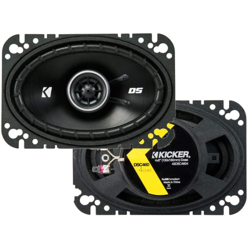 Kicker 43DSC460 DS Series 4x6" 4-Ohm Coaxial Speaker