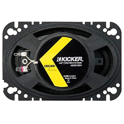 Haut-parleur coaxial 4 x 6 po à 4 ohms de la série DS 43DSC460 de Kicker