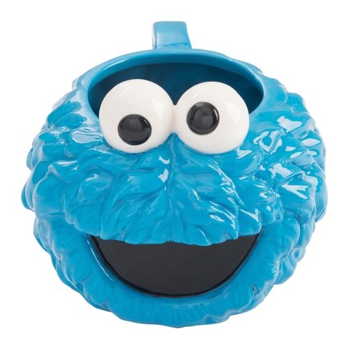 VANDOR  Sesame Street Cookie Monster Sculpted 20 OZ Mug