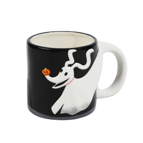 Nightmare Before Christmas Zero Dog Shaped Ceramic Soup Coffee Mug, 20 oz, Multicolor