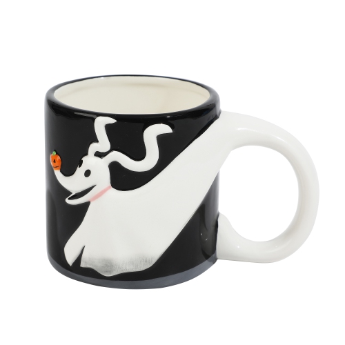 Nightmare Before Christmas Zero Dog Shaped Ceramic Soup Coffee Mug, 20 oz, Multicolor
