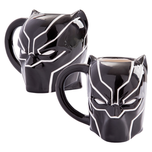 VANDOR  Marvel Panther 20 OZ Sculpted Ceramic Mug In Black