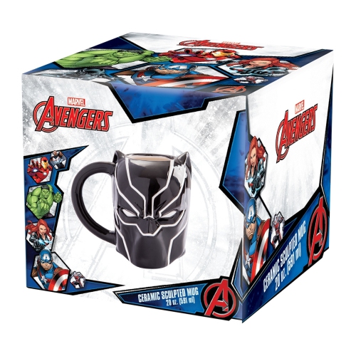 Marvel Black Panther 20 Oz Sculpted Ceramic Mug