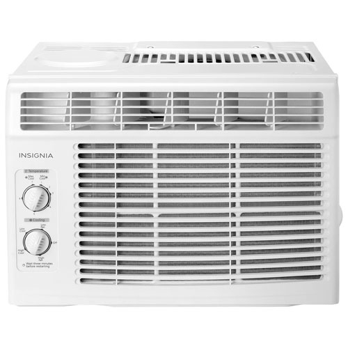 Refurbished (Good) Insignia Window Air Conditioner 5000 BTU White