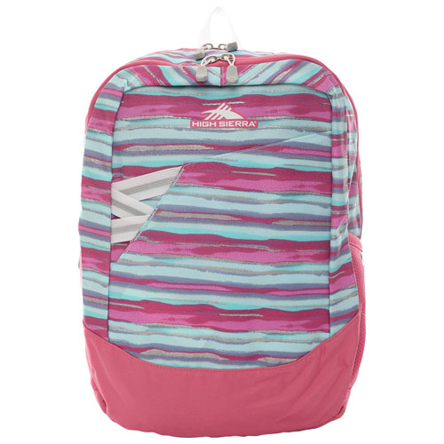 High Sierra Outburst 15.6" Laptop School Backpack - Watercolor Stripes