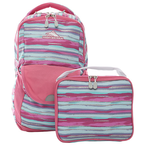 High Sierra Ollie School Backpack - Watercolor Stripes