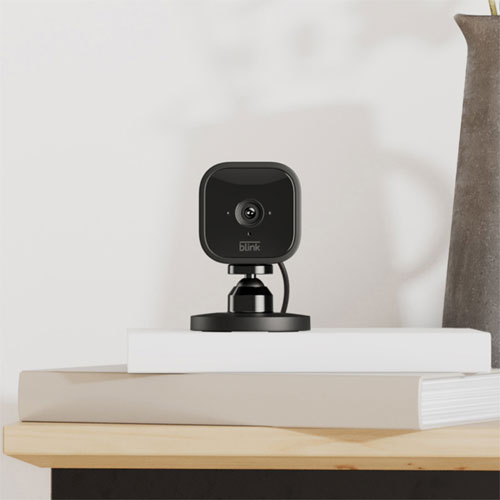 Caméra IP 1080p d'intérieur Wi-Fi Mini de Blink - Lot de 2 - Noir
