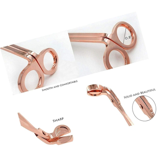 Bougeoir-mèche en acier inoxydable avec coupe-mèche/tondeuse/ciseaux et allume-bougie USB rechargeable Arc