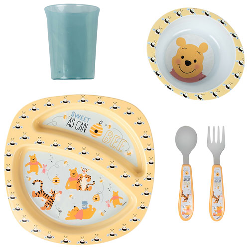 Tomy Winnie The Pooh 5-Piece Toddler Mealtime Set